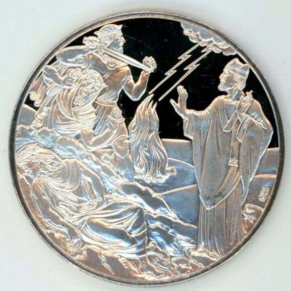 1974 Franklin Mint St Patrick .999 Silver Medal