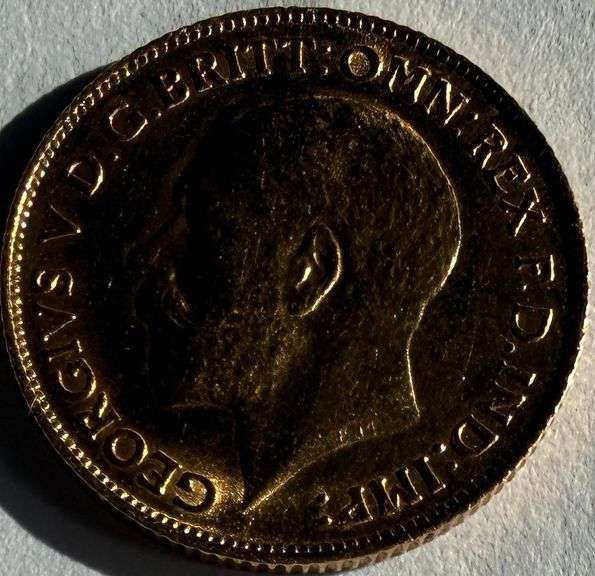 1913 Slider Gold Half Sovereign