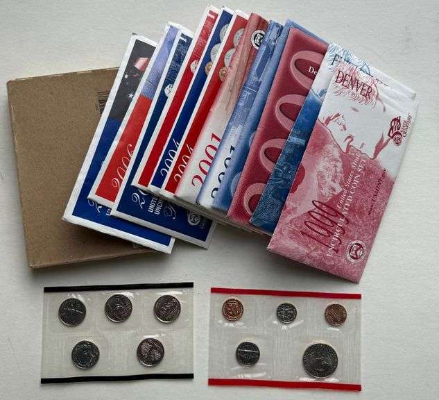 1999-2001 2004-2007  US Mint Sets