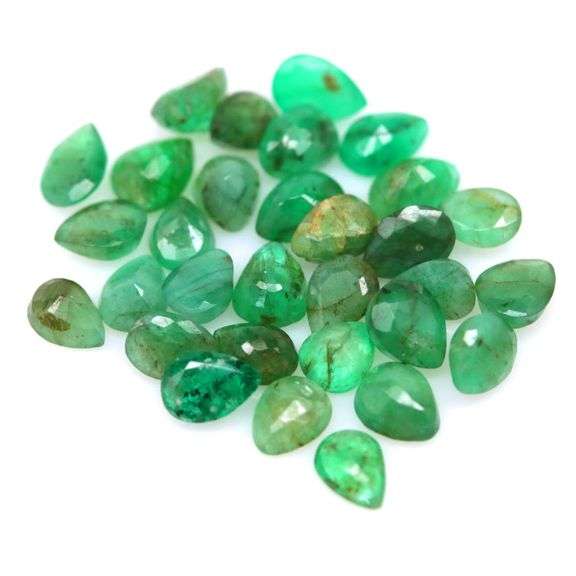 Real 11.13ct 31 piece Zambian Emerald set!
