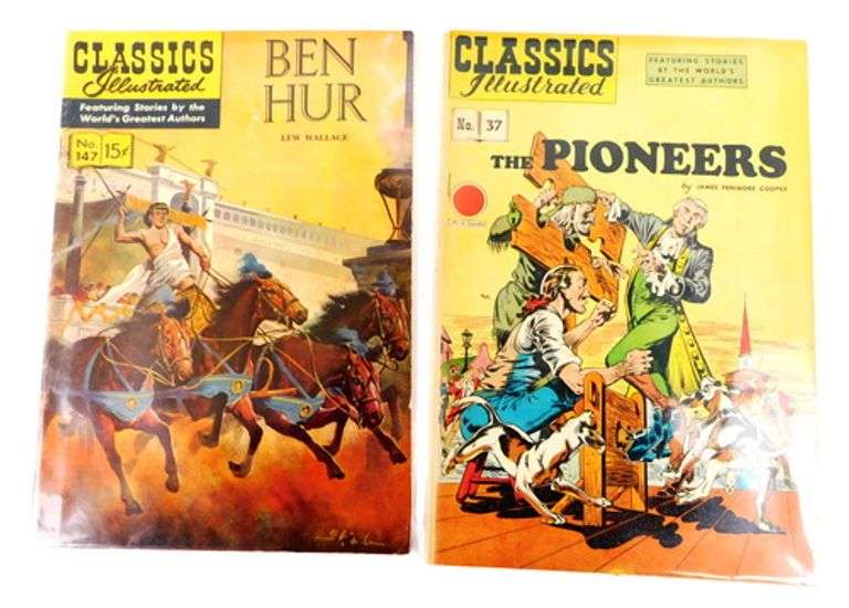 5 Classics Illustrated Vintage Comic Books