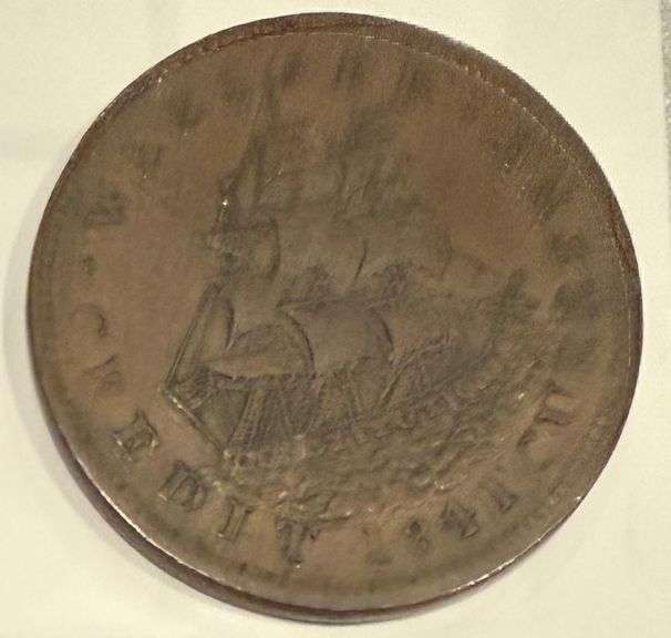 1841 Webster Van Buren Hard Times Token