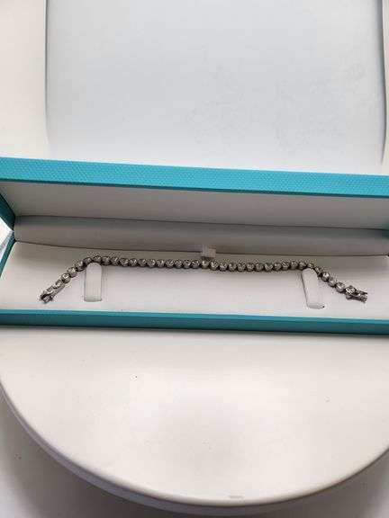 Very rare natural Mine Cut Diamond Bracelet in silver