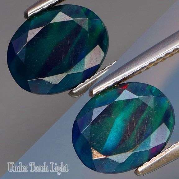 Glistening 1.59ct fully faceted Welo Black Opal