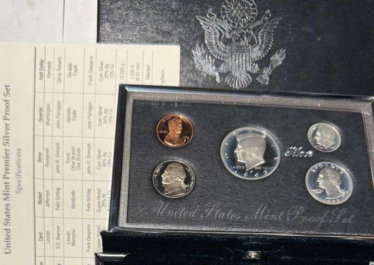 1993 US Premier Silver Proof Set