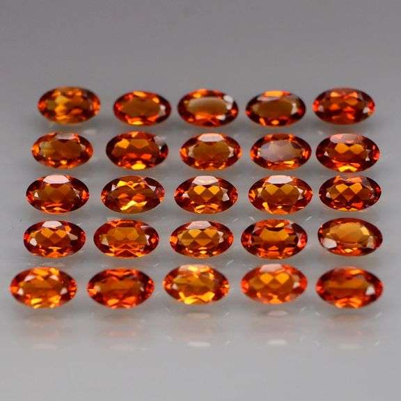Rare 5.07ct top red amber Madeira Citrine set!