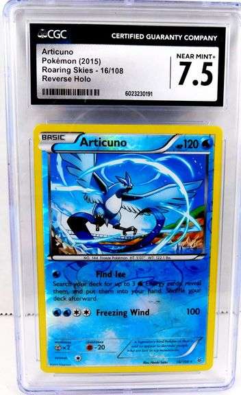 Pokémon Articuno 2015 Reverse Holo Card, 7.5 NM