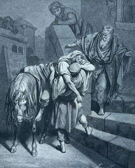 Gustav Dore, Arrival of the Samaritan at the Inn