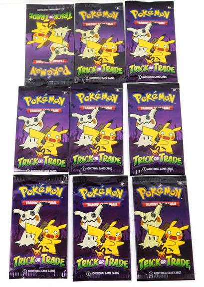 9 Pokémon 2023 Trick or Trade Sealed Packs