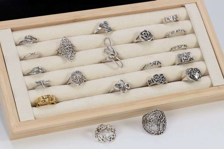 Sterling Silver 925 Stamped Ring Lot
