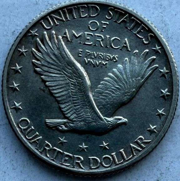 Very Near Unc 1925 Standing Lib Quarter