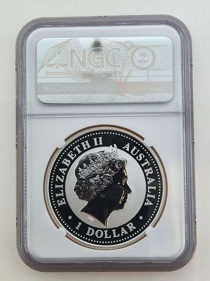 2001 Australia 1 Dollar - Year Of The Snake, NGC MS69