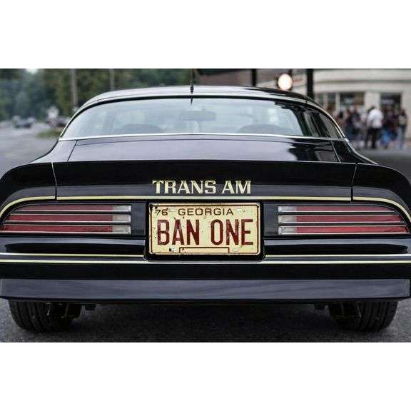 Smokey and the Bandit BAN ONE Embossed License Plate