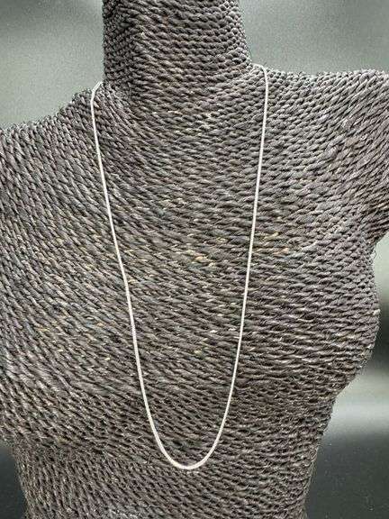 10k White Gold Solid Franco Wheat Rope Chain 1mm Necklace 22"