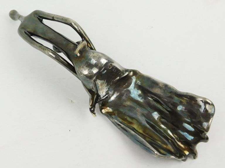 Large Ruth Bloch Sterling Silver Sculpture, Mother & Child