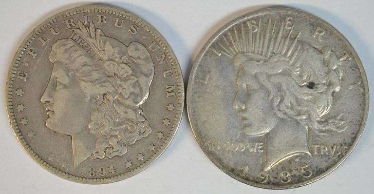 Better dates 1894-O Morgan & 1935-S Peace Silver Dollars