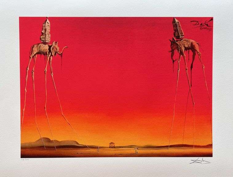 Limited Edition Salvador Dali, Les Elephants