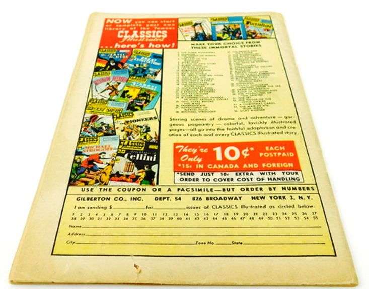 1949 Classic Illustrated Song of Hiawatha Comic Book