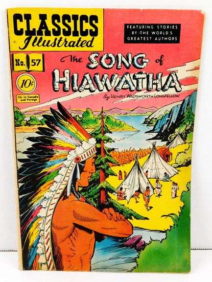 1949 Classic Illustrated Song of Hiawatha Comic Book