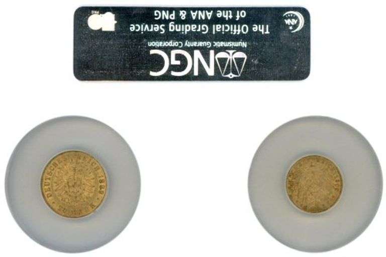 Germany (Prussia) 10 & 20 Mark Gold Pieces. NGC GSA Gold graded