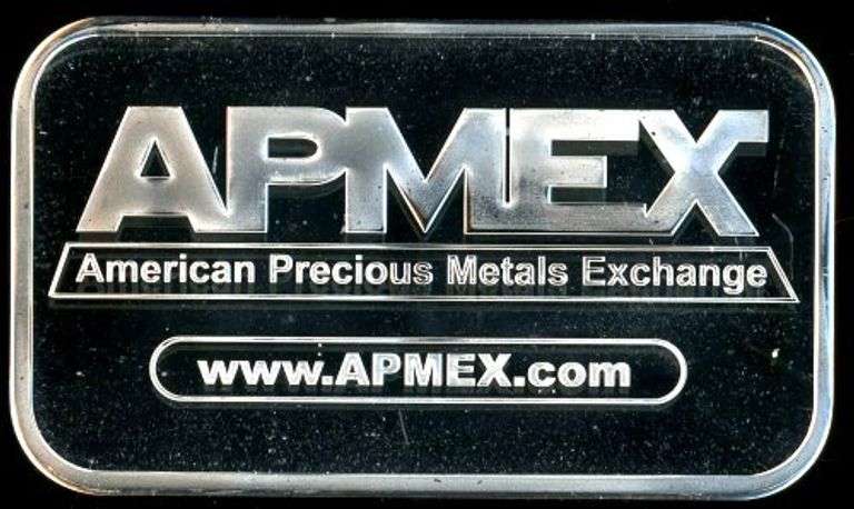 1 Troy Ounce .999 Fine Silver Bar from APMEX