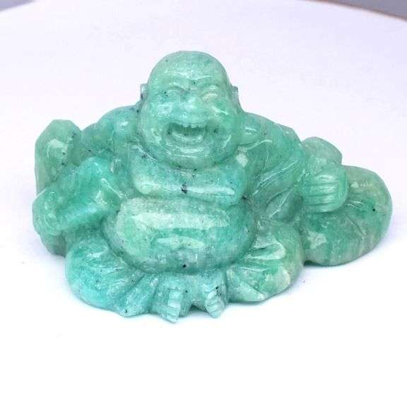 Investment sized 217.10ct real untreated Grandidierite Buddha!