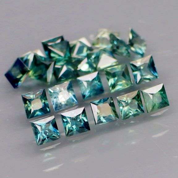 Exciting! 2.53ct set of blue green Australian Sapphires! Heated only!