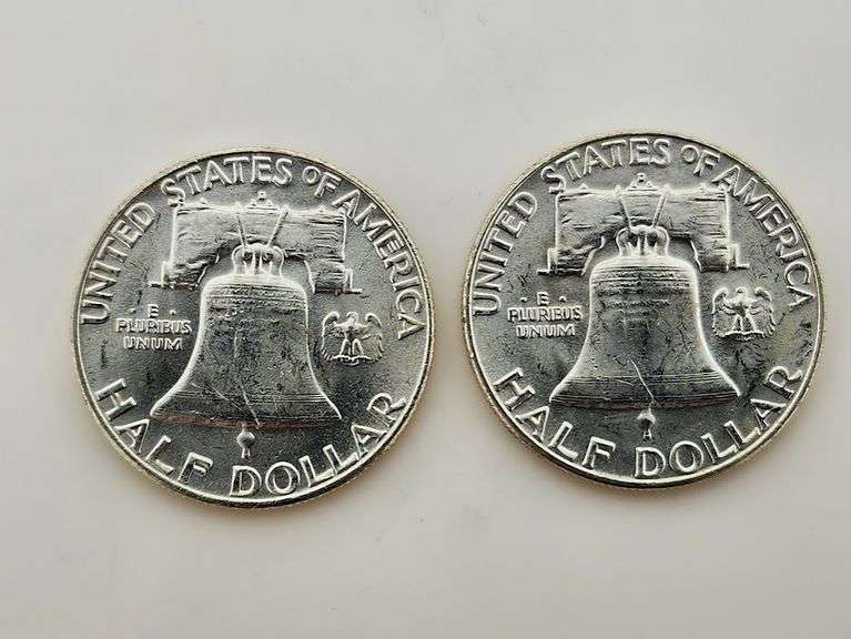 (2) 1962-D Franklin Half Dollars