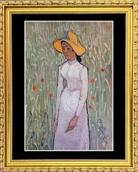 Vincent Van Gogh, Young Girl Standing Against a Background