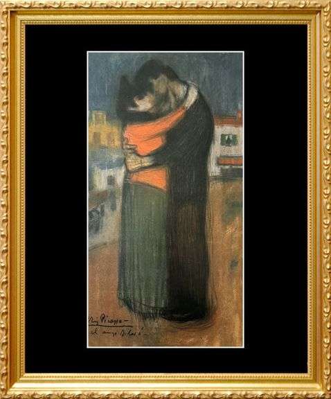 Colectible Pablo Picasso, The Embrace in the Street