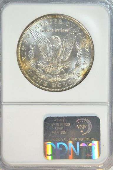 Blazing essentially Gem BU 1899-O Morgan Silver Dollar. NGC MS64