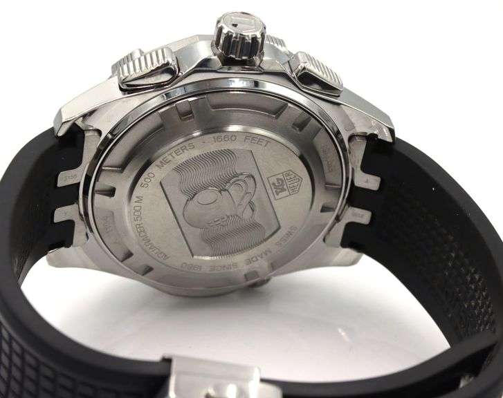 Tag Heuer Aquaracer black dial automatic watch