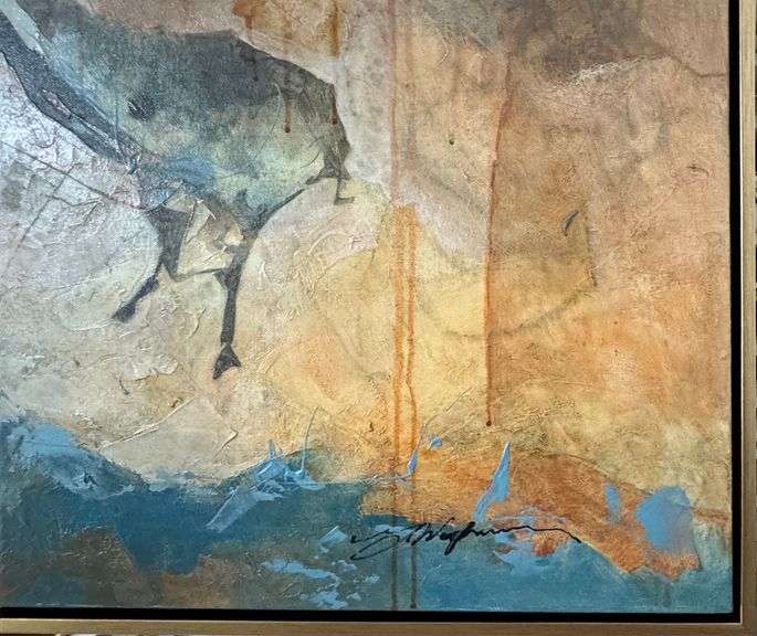 Expressive Earth-Toned Original on Canvas Yuval Wolfson The Sovereign Beast