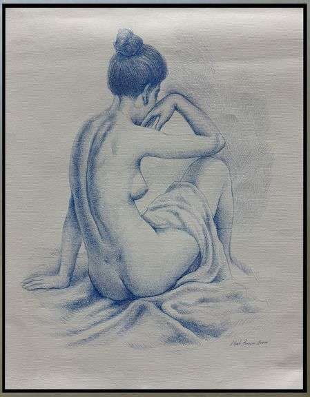 Seated Nude by Alberto Herrera Arana