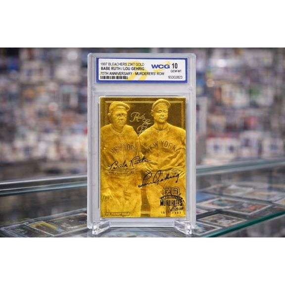 Babe Ruth and Lou Gehrig 23KT Gold Murderers’ Row Mint 10