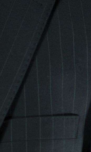 Black Stripe Suit By Galante, Made In Italy