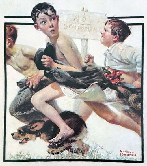 Collectible Vintage Norman Rockwell Circa 1970