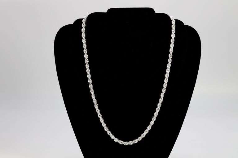 Sterling Silver Hollow Spiral Rope Chain 6mm Pure 925 Italy New Men's Wide Necklace 30"