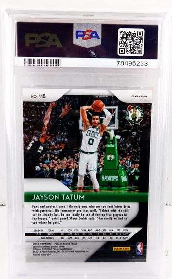 Jayson Tatum 2018 Basketball Card, Mint 9