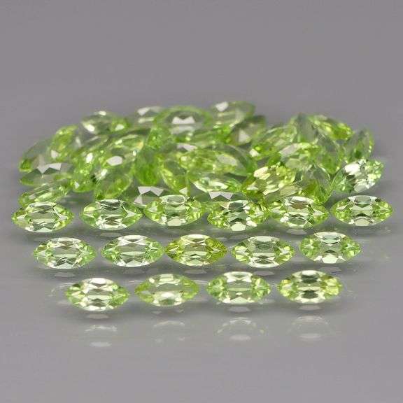 Dazzling 7.30ct untreated apple green Peridot set!