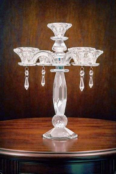 5-Arm Crystal Candelabra Crystal Drops