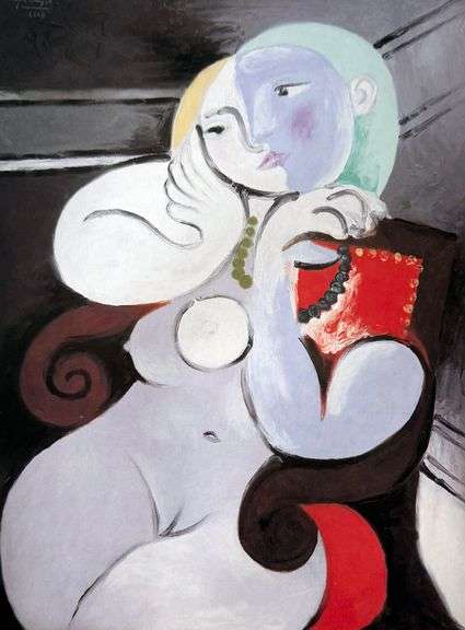 Colectible Pablo Picasso, Nude Woman in a Red Armchair