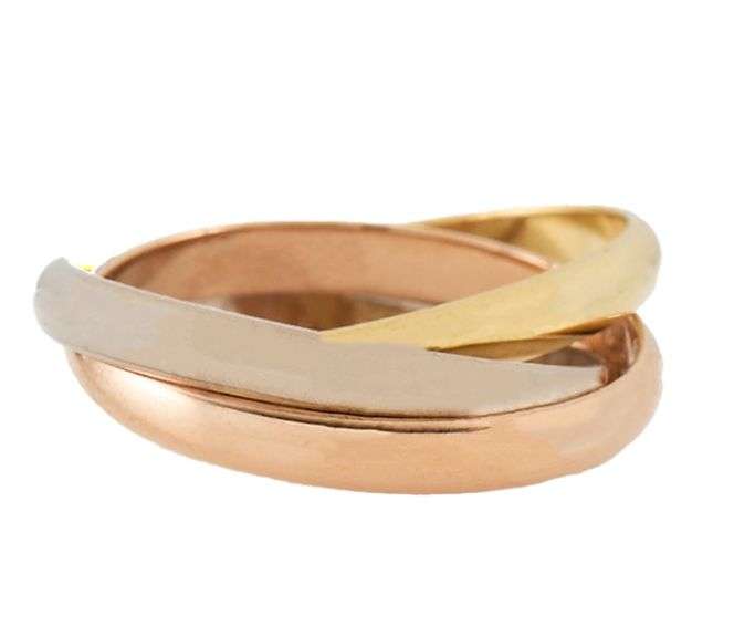 Cartier Classic Model Trinity Ring in 18K, SZ 69