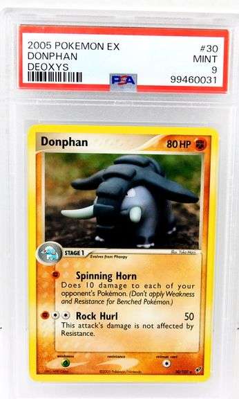 Pokémon 2005 Donphan Deoxy's Card, Mint 9