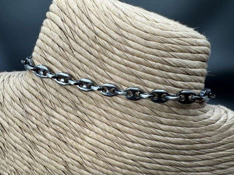925 Sterling Silver Gun Metal Plated Marina 4.8mm Bracelet Made in Italy New 8.25"