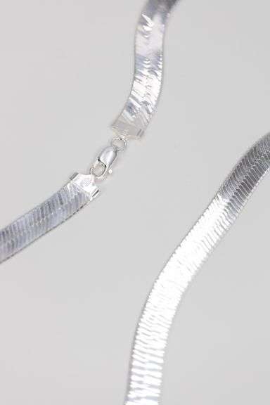 Sterling Silver Wide Herringbone Necklace 11.5mm Italy Solid 925 Italian Chain 18"
