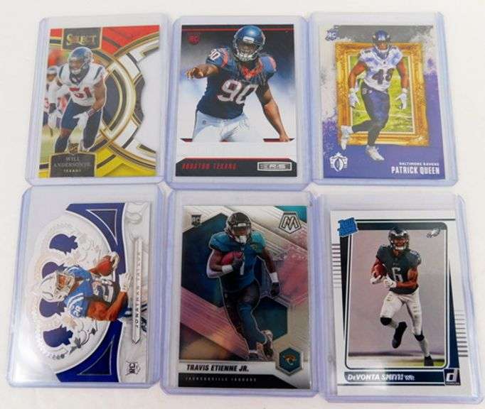6 NFL Greats, All Rookie Football Cards