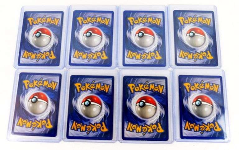 8 Pokémon 1999 Shadowless Trade Cards