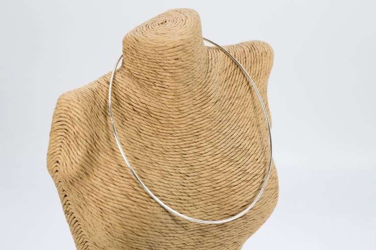 Sterling Silver Round Omega Snake Chain 1.9mm Solid 925 Italy Wire Necklace 20"