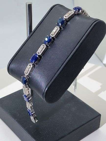 Silver Sapphire Bracelet
